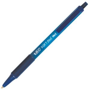 Bic Stylo bille Stoft Fell Clic encre bleue pointe moyenne