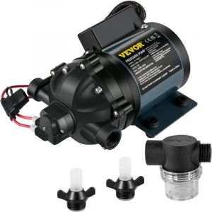 Pompe à Eau 12V - VEVOR - Pompe à Eau Lavage Auto-Amorçante 12V CC 318L-min 41bar 3m Camping-Car 28 x 187 x 16 cm