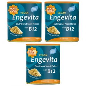 Marigold Health Foods Flocons de levure Engevita avec vitamine B12 100g - Cornichons et Aliments Fermentés