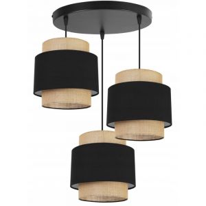 Lampe Suspendu Plafond Lustre Abat-Jour Boho Juta