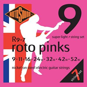 Rotosound R9-7 Roto Pinks - Jeu de 7 cordes guitare &eacute;lectrique - 9-52