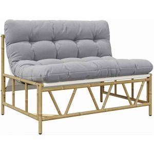 VidaXL Banc de jardin Gris clair 110 x 75 x 71 cm Acier