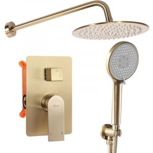 Réa Kit de douche encastré verso brush gold box