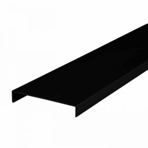 Nordlinger Pro Nez de cloison aluminium noir 10 x 74 mm L.2,6 m