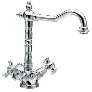 Cristina Ondyna Mélangeur pour lavabo avec bec potence mobile chromé avec vidage rétro CHAMBORD CH11151