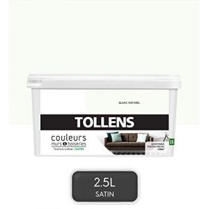 Image de Tollens Peinture murs et boiseries blanc naturel satin 2 5L