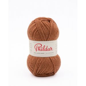 Pelote de fil à tricoter Super Baby noisette - Phildar