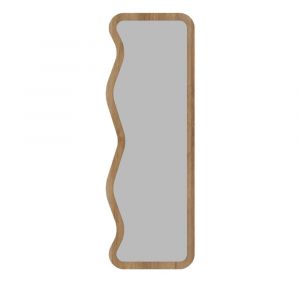 DRAWER Miroir sur pieds en bois 50x160cm - Bois clair - Ronda