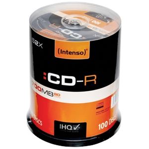 Intenso 1001126 - 100 x CD-R 700 Mo (80 min) Cakebox