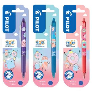 Pilot Ball Clicker Fancy - Violet - Encre bleue - Pointe Moyenne