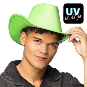 Ruedelafete Chapeau cowboy Blaze - Vert fluo