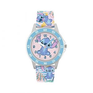 Disney Filles Analogique Quartz Montre avec Bracelet en Silicone LAS9011