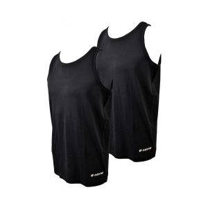 Lotto Hommes Maillots de corps Haut sans manches Lot de 2 noir 39510718