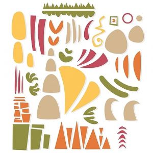 Sizzix Set de matrices Thinlits Infinite Doodles #1 | 666523 | Matrices de d&eacute;coupe en m&eacute;tal tr&egrave;s fines pour scrapbooking, gaufrage, journalisation