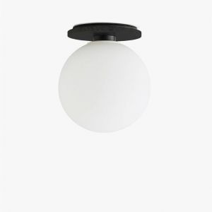 Menu Applique murale TR BULB-Plafonnier ou Applique LED Métal/Verre H22cm Noir