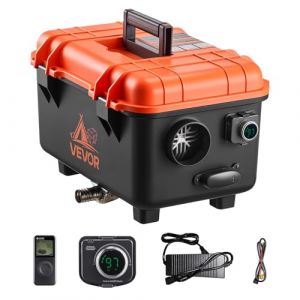 VEVOR Chauffage Diesel 8 kW DC 12 V/24 V, Réchauffeur d'Air Diesel pour Stationnement, Tout-en-Un Portable, avec Télécommande et Écran LCD, Réservoir de 4 L, Camion Camping-car Fourgonnettes