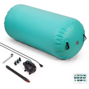 Leogreen Air Roller 120cm Gonflable Rouleau d'Air, Cylindre de Gymnastique, Barrel Gymnastique Tumbling,Tapis de Gymnastique, Convient &agrave; la