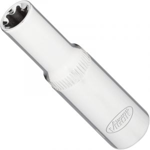 Vigor Douille en T longue 3/8 pouce V7014-11 (10 mm) entraînement carré, profil E, ouverture de clé E11, longueur 63 mm'.