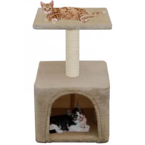 VidaXL Arbre à chat avec griffoirs en sisal 55 cm Beige