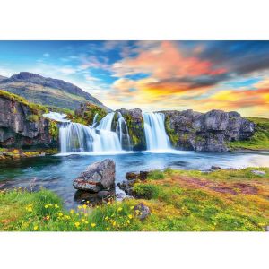 Dino Puzzle 500 pièces : Cascade de glace