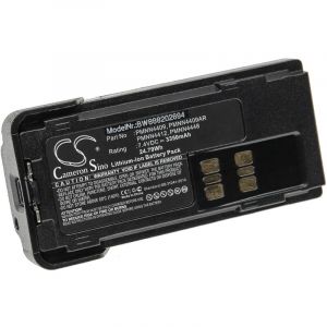 Vhbw Batterie compatible avec Motorola DP4601, DP4800, DP4801, GP328D, P8608 radio talkie-walkie (3350mAh, 7,4V, Li-ion) - avec clip de ceinture