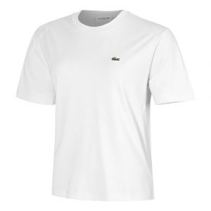 Lacoste T shirt Crocodile Femme Blanc
