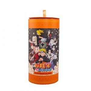 Cinereplicas Calendrier de lAvent Naruto Deluxe - 24 bo&icirc;tes cadeaux - Parchemin d&eacute;ployable - Bandeau de Naruto