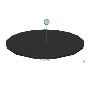 Bestway Bâche 4 saisons 470 cm pour piscine hors sol ronde diamètre 457 cm