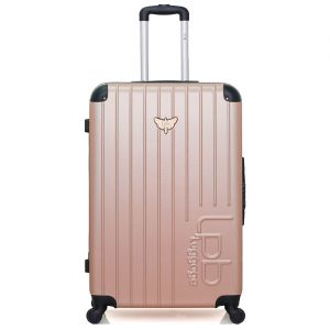 Image de Valise Moyen S&eacute;jour 4 roues simples Marianne 65 cm rose dor&eacute;