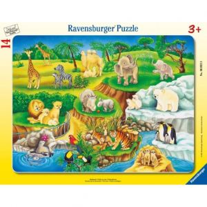 Ravensburger Puzzle cadre : Visite au zoo 14 pièces