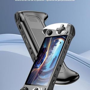 X9 - Paume de jeu rétro, grand écran HD de 5.5inch, prend en charge les Modes TV/ bureau/portable, sortie TV AV, conception à double Joystick, lecture vidéo/musique