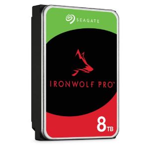 Seagate IronWolf Pro ST8000NT001 - Disque dur - 8 To - interne - 3.5" - SATA 6Gb/s - 7200 tours/min - m&eacute;moire tampon : 256 Mo - avec 3 ans de Rescue Data Recovery