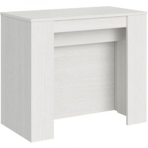 Itamoby - Console Venus Frêne Blanc 4 rallonges cm.62