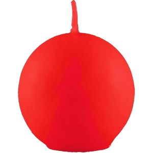 Ruedelafete Bougie Boule 6cm diam, Rouge