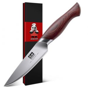 SHAN ZU Couteau Boucher 30cm, Couteau Tranche Japonais pour Viande & Jambon, Couperet à Viande Avec Lame Acier Inoxydable à Haute Teneur en Carbone 10Cr15Mov et Manche Ergonomique en Bois de Pakka