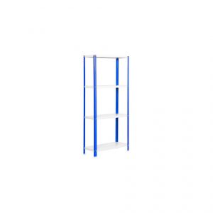 Simon Rack Etagère 4 niv. 400 Kg L. 1000 x Ht. 1600 x P. 400 mm KIT HOMECLASSIC COLOR PLUS 4/400 BLEU/BLANC - 402100204161044 - Simonhome