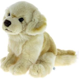 Anima Peluche chien Golden assis 30 cm