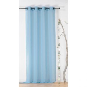 LINDER Voilage seaqual recyclé bleu 135x260cm