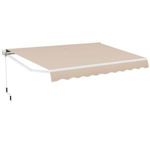 Store Coast avec manivelle - 4 x 2,5 m - Beige
