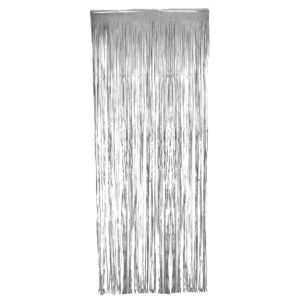 Ruedelafete RIDEAU DE PORTE métallisé 90x240cm, Argent