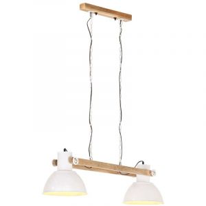 Image de VidaXL Lampe suspendue industrielle 25 W Blanc 109 cm E27