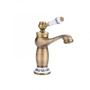 SILLA Mitigeur lavabo retro en Laiton, économie d'eau, Vintage doré