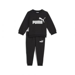 Puma MINICATS ESS Crew Set FL INF, Costumes tricotés Mixte bébé Black, 104