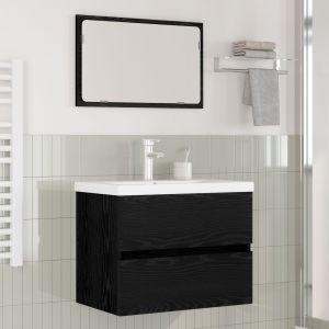 VidaXL Ensemble De Mobilier De Salle De Bain 3 Pcs Ch&ecirc;ne Artisanal