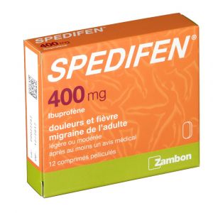 Zambon Spedifen Ibuprof&egrave;ne 400 mg - 12 Comprim&eacute;s