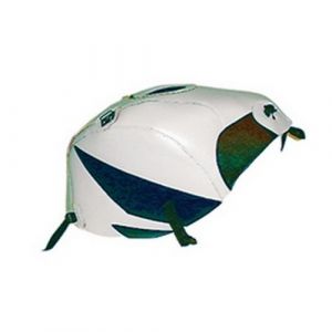Bagster Tapis de réservoir blanc/pointes bleu foncé (1382J) Honda CBR600 F4/Sport