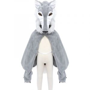 Cape de loup taille 4 &agrave; 6 ans