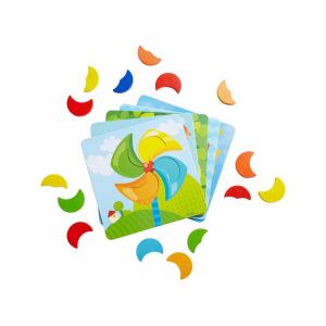 Haba Jeu de classement Lunes colorées