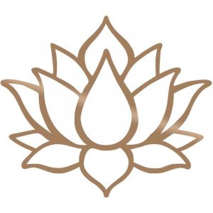 Décoration murale en métal Nature Fleur de lotus 1
