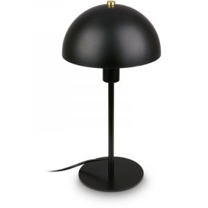 Briloner PURA Lampe de table, interrupteur sur le câble, E14, noir, Ø18 x 35 cm